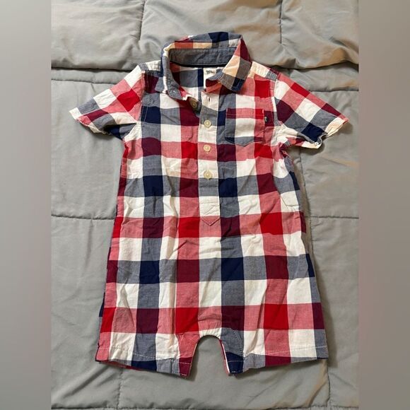18m Oshkosh patriotic romper - Picture 1 of 1